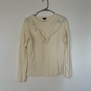 Talbots Fringe Sweater